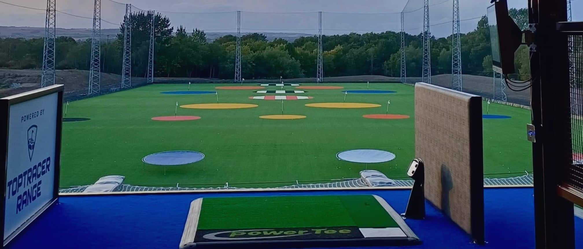 Interactive driving range at The Pin